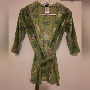 Star Wars Yoda Green Hooded Kids Pajama Robe